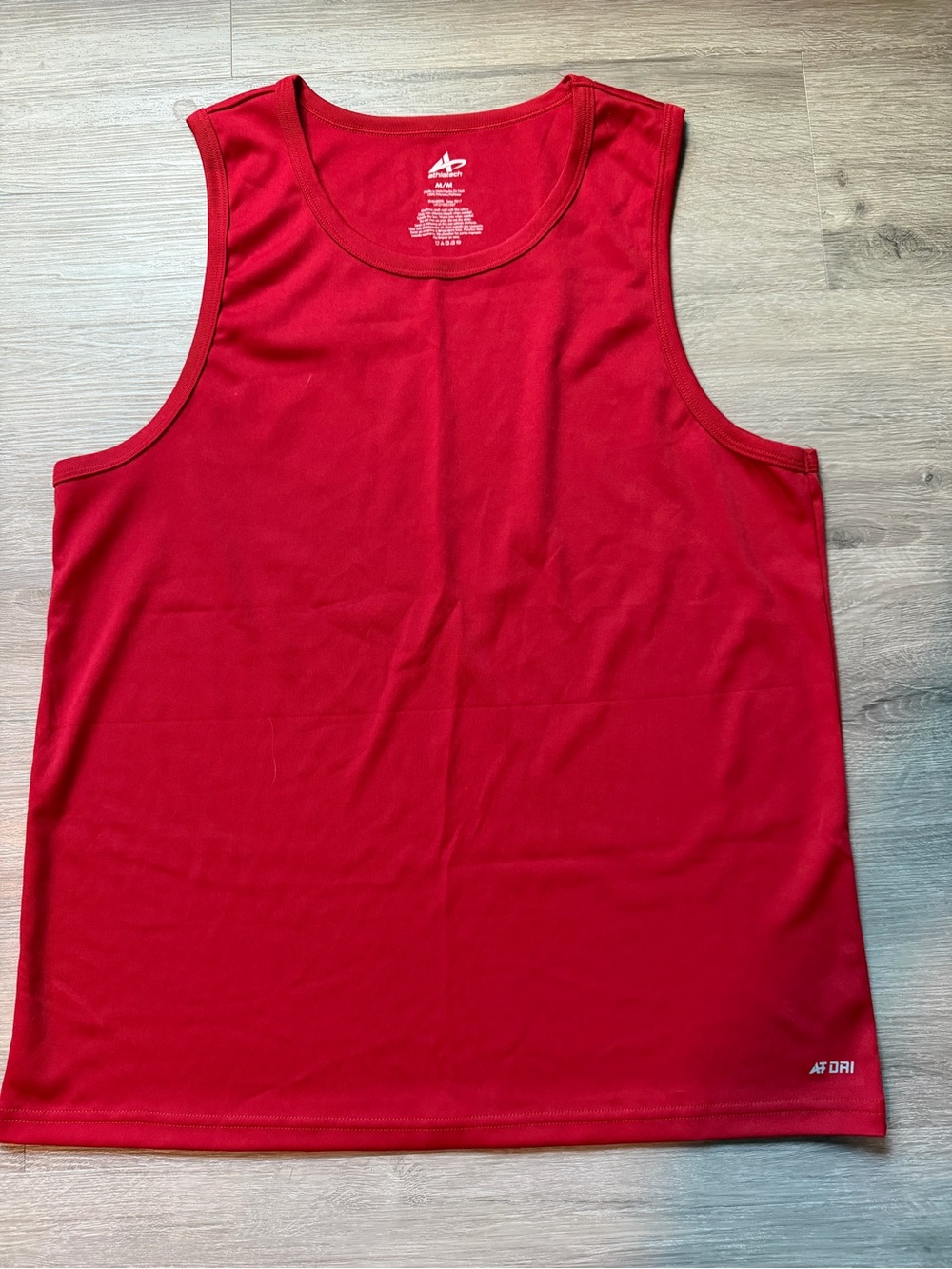 Athletech Men’s Red Tank Top - Medium